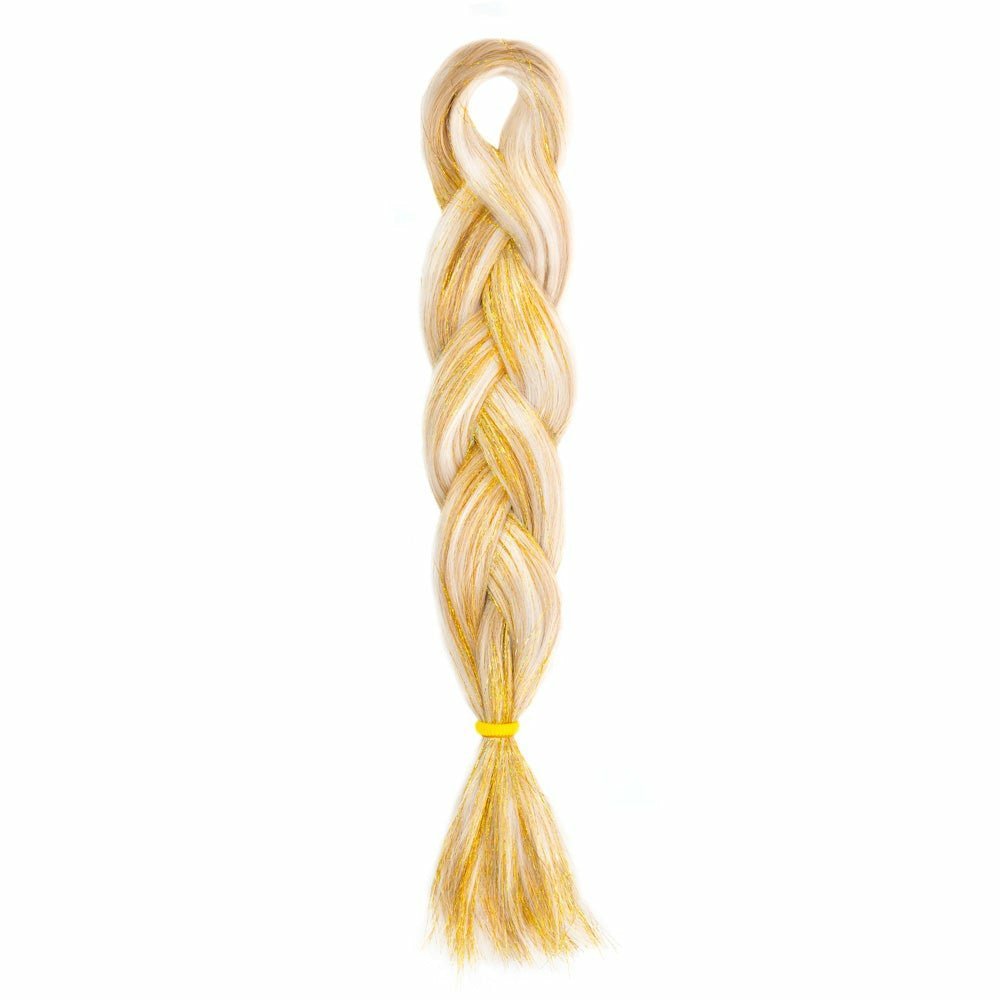 GOLD GLITTER BRAID HAIR 24" - Milk & Honey Wigs