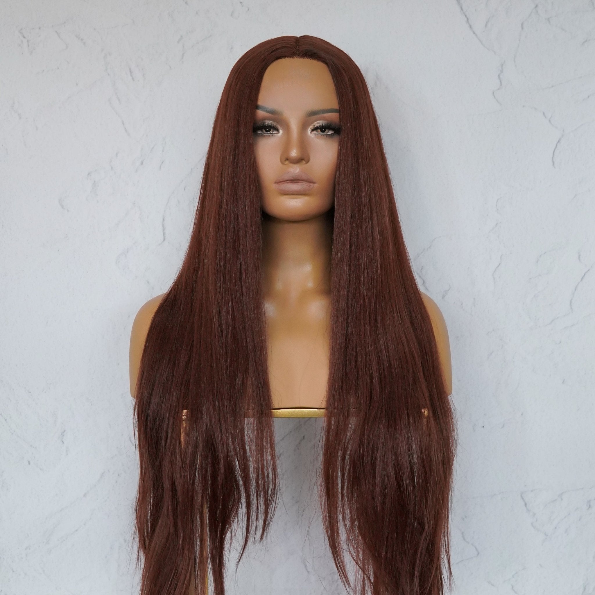 HANNAH Copper Brown Lace Front Wig - Milk & Honey Wigs