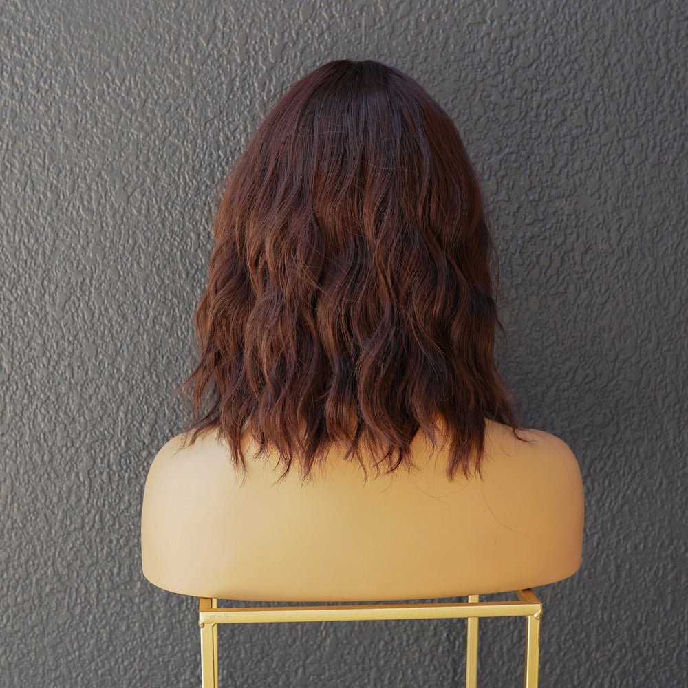 HAYLEY Brown Bob Fringe Wig - Milk & Honey