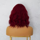 HAYLEY Burgundy Red Bob Fringe Wig - Milk & Honey