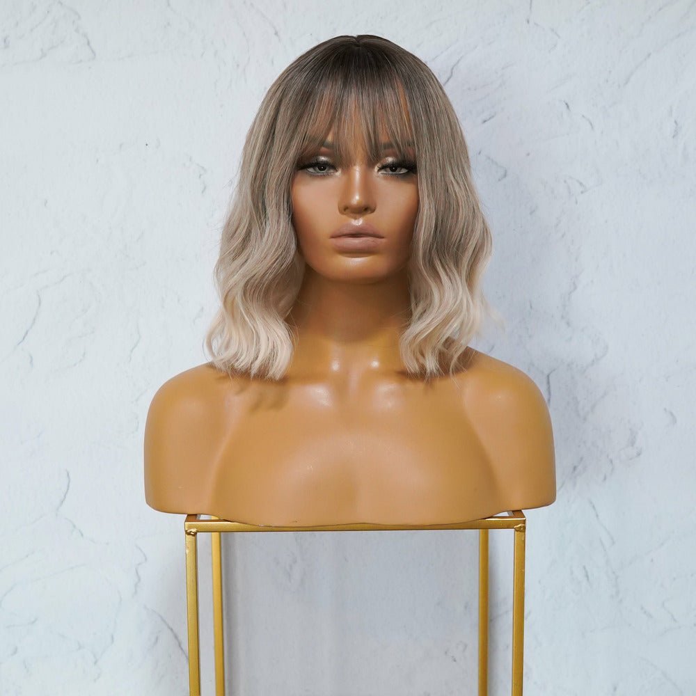 HAYLEY Ombre Three Tone Fringe Wig | BLONDE WIGS | OMBRE + BALAYAGE WIGS