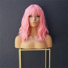 HAYLEY Pink Bob Fringe Wig