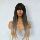 ISHA Brown Ombre Fringe Wig - Milk & Honey Wigs