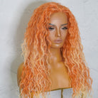 JAGGER Ombré Orange Wavy 24" Lace Front Wig - Milk & Honey Wigs