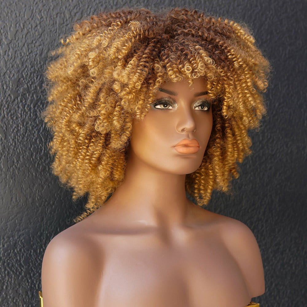 JAYDA Caramel Afro Curl Wig - Milk & Honey Wigs