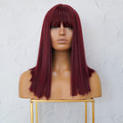 JOLIE Burgundy Fringe Wig - Milk & Honey Wigs