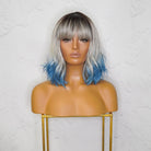 JORDAN Ombre Blue Bob Fringe Wig - Milk & Honey
