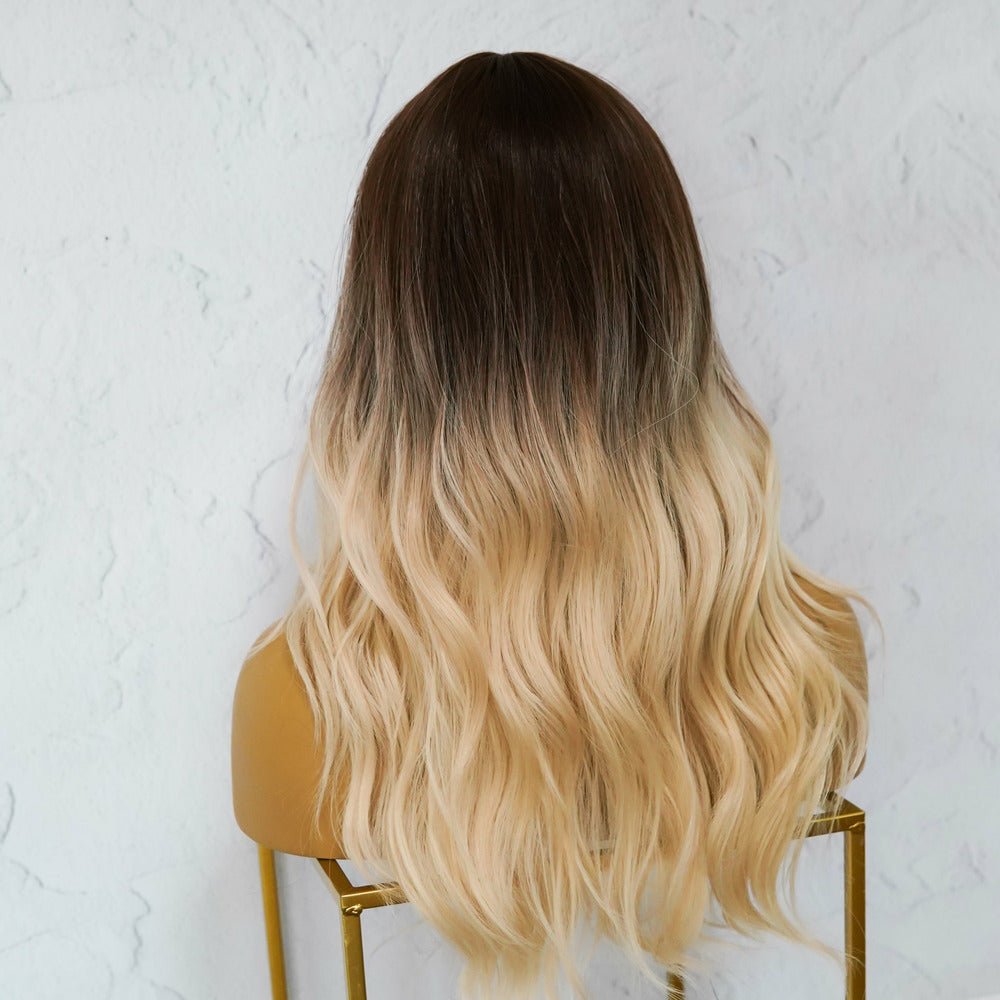 KARLEE Brown Ombre Fringe Wig - Milk & Honey