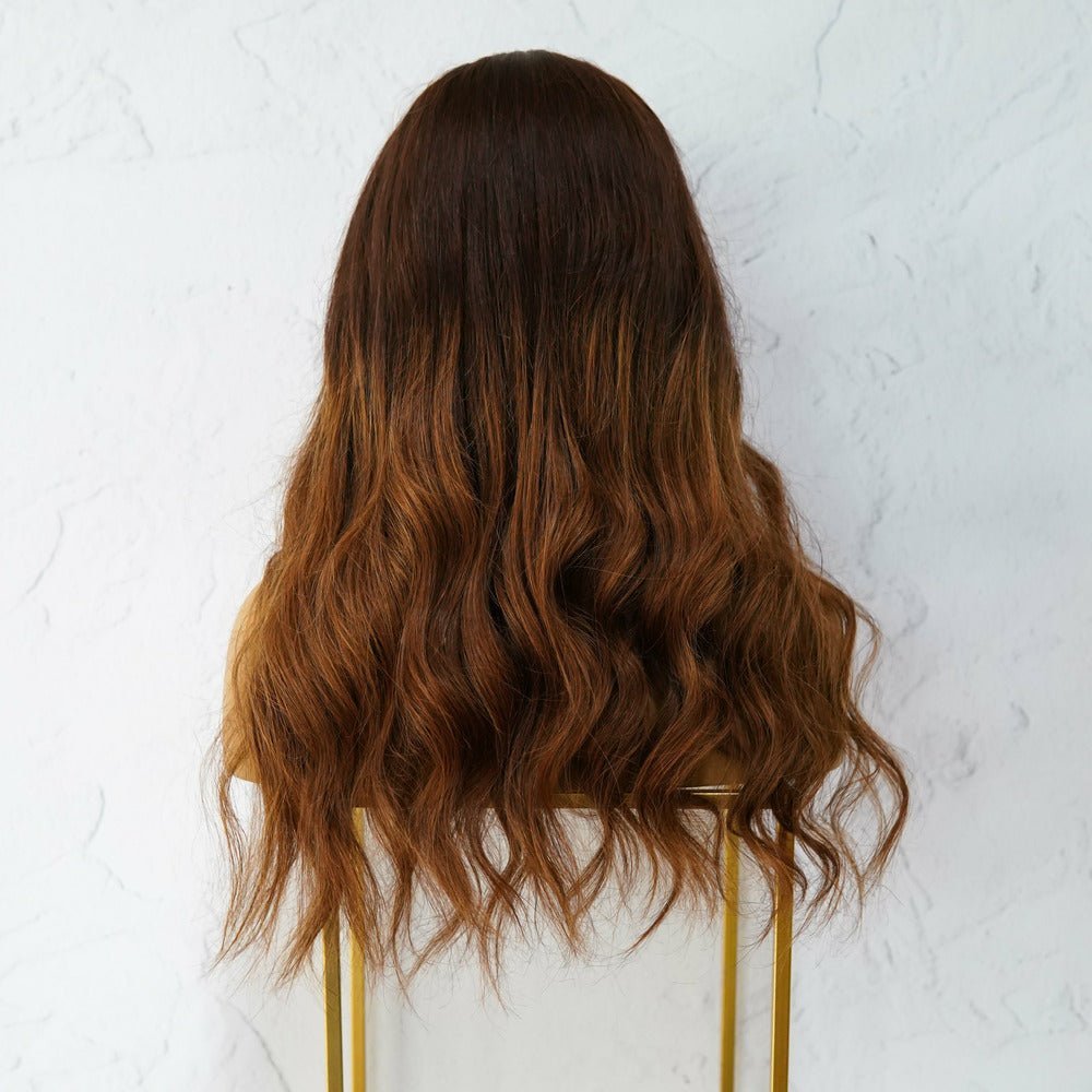 KATIE Ombre Brown Human Hair U Part Wig - Milk & Honey Wigs