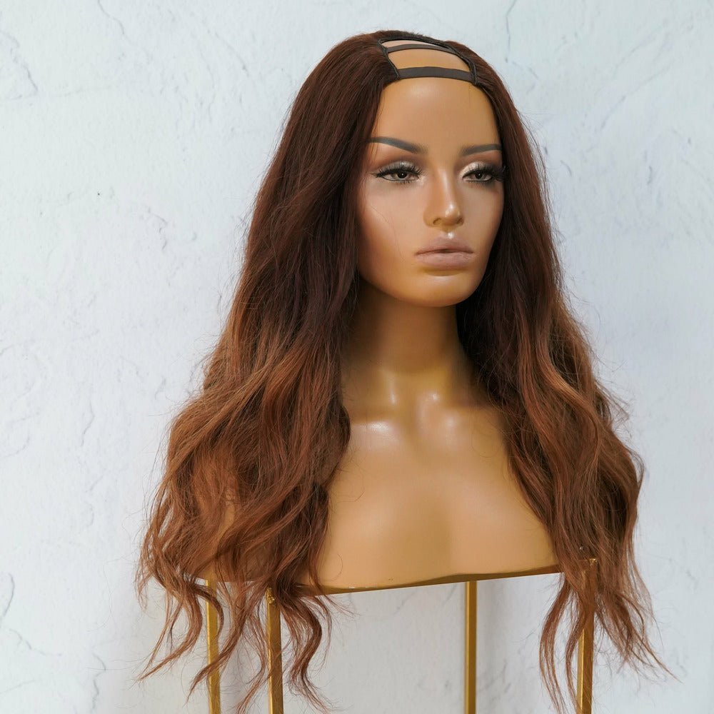 KATIE Ombre Brown Human Hair U Part Wig - Milk & Honey Wigs