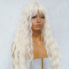 KAYLA White Blonde Fringe Wig - Milk & Honey