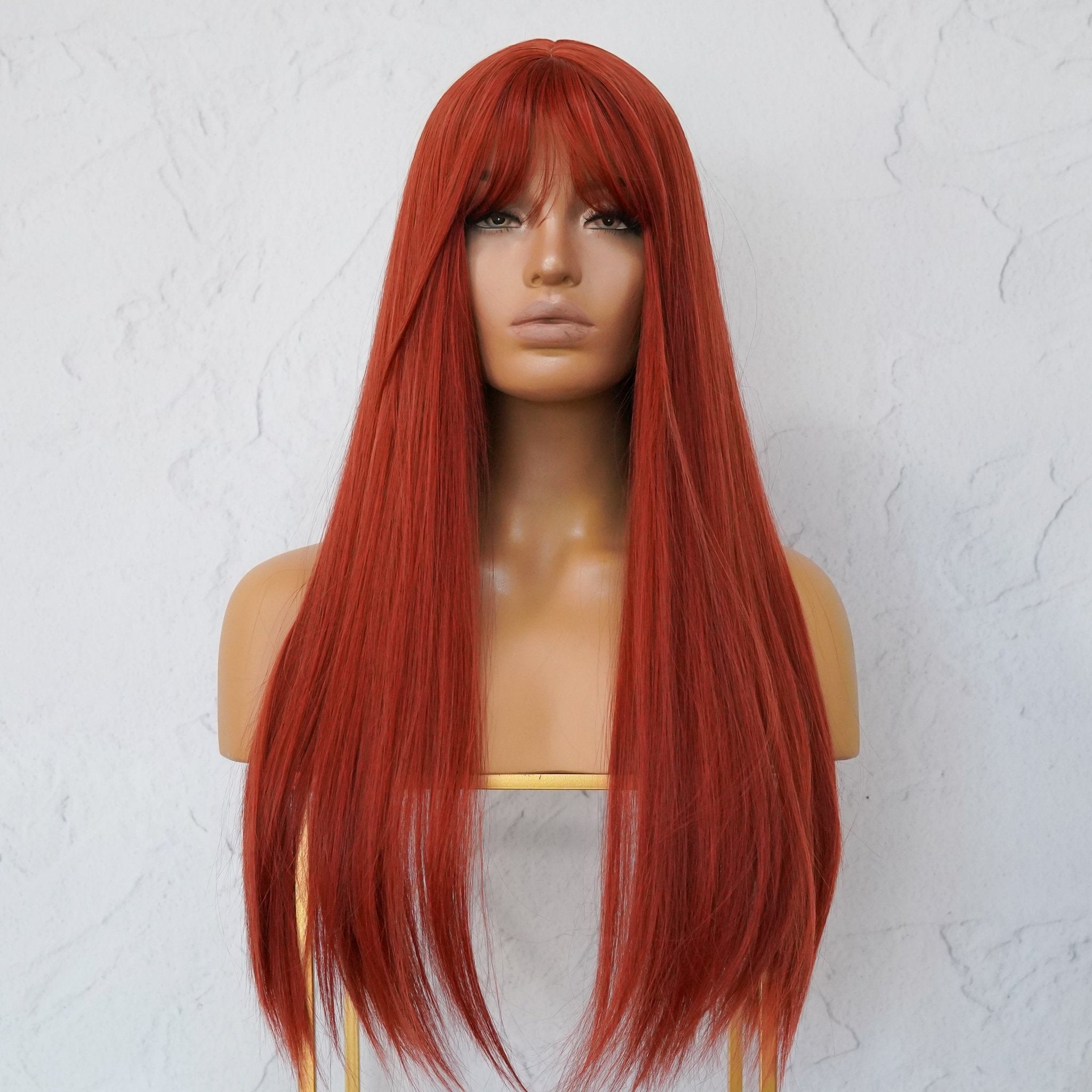 KERRY Red Fringe Wig - Milk & Honey