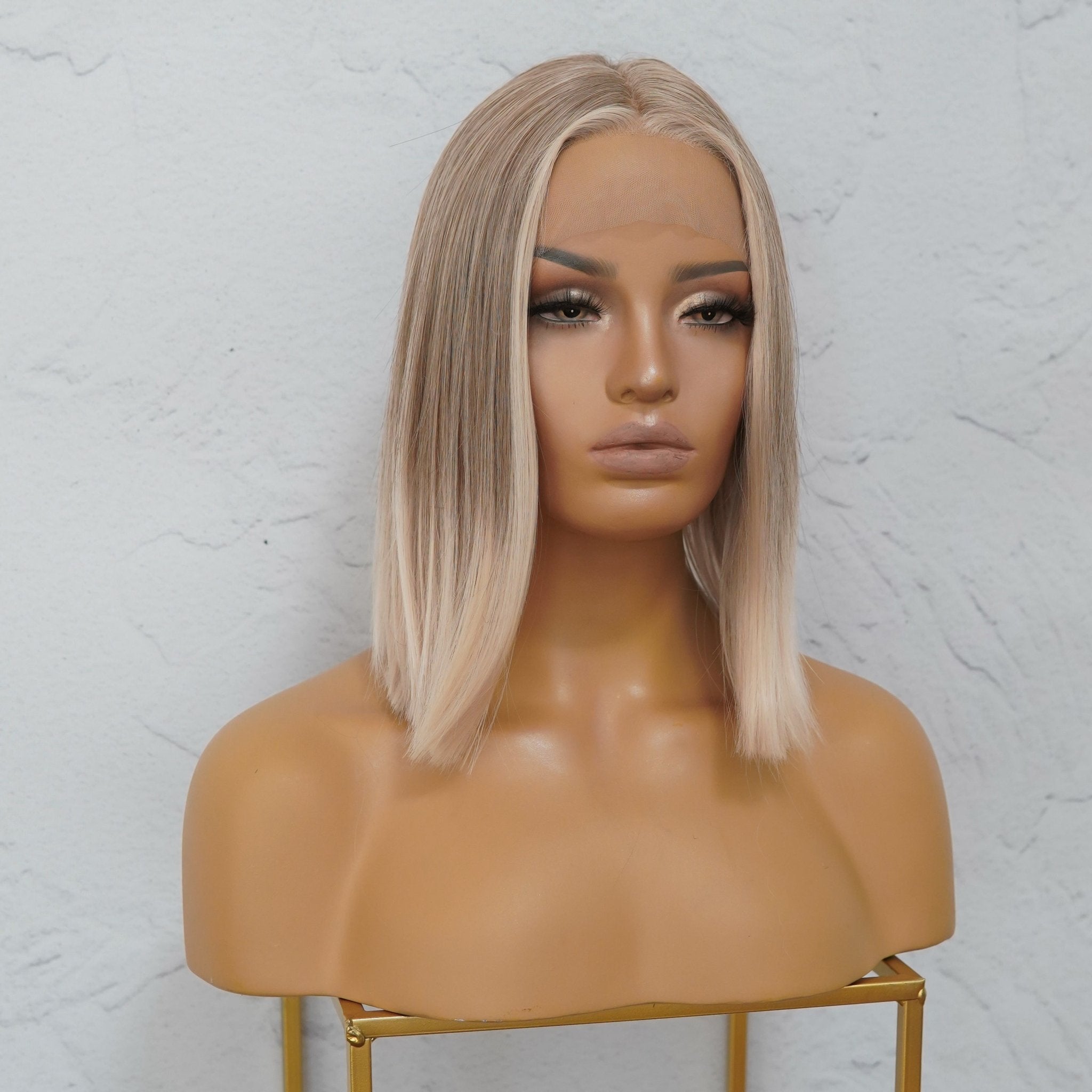 KIT Ombre Ash Blonde Lace Front Wig - Milk & Honey