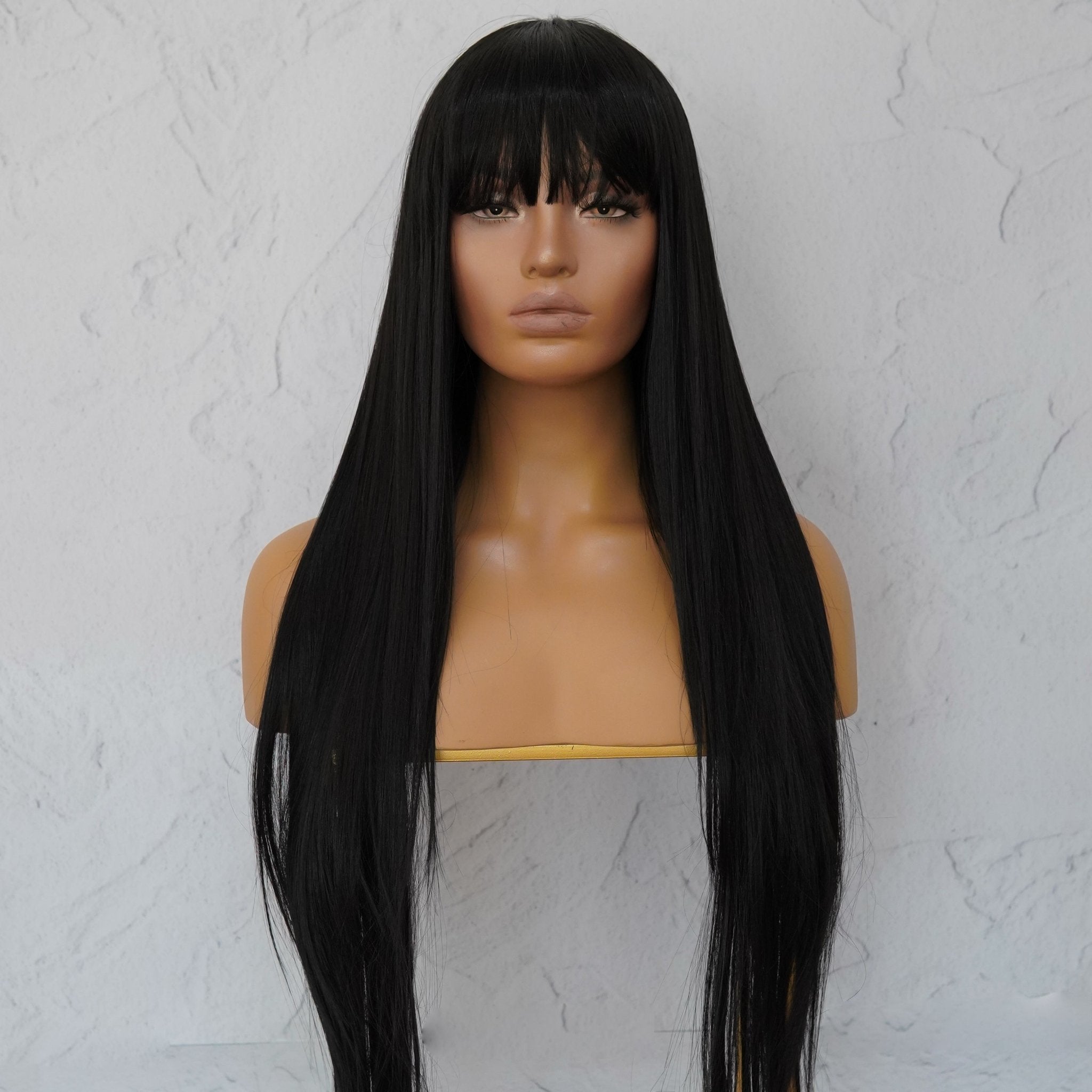 KITANA MORTAL KOMBAT COSPLAY - MONTANA Black Fringe Wig - Milk & Honey