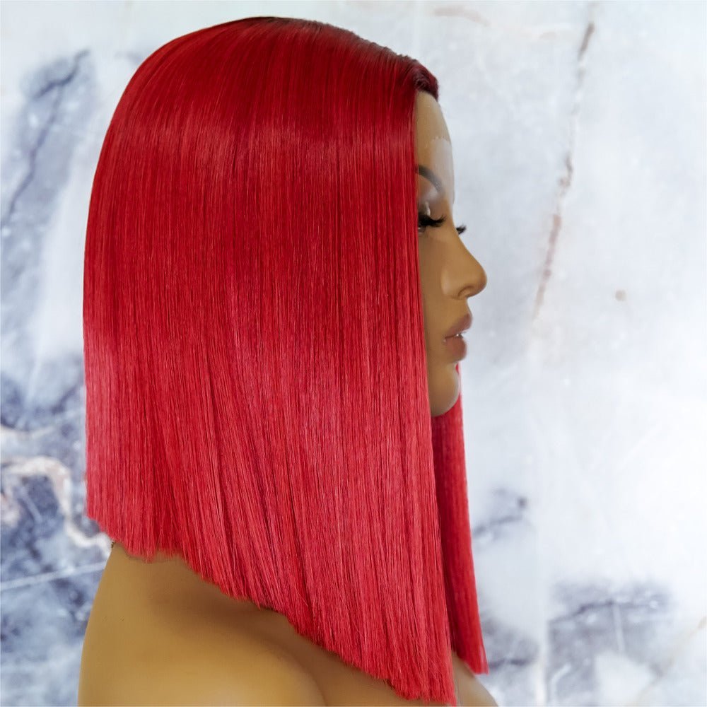 LAURA Red Ombre Lace Front Wig - Milk & Honey Wigs