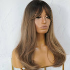LILAH Brown Ombre Fringe Wig - Milk & Honey