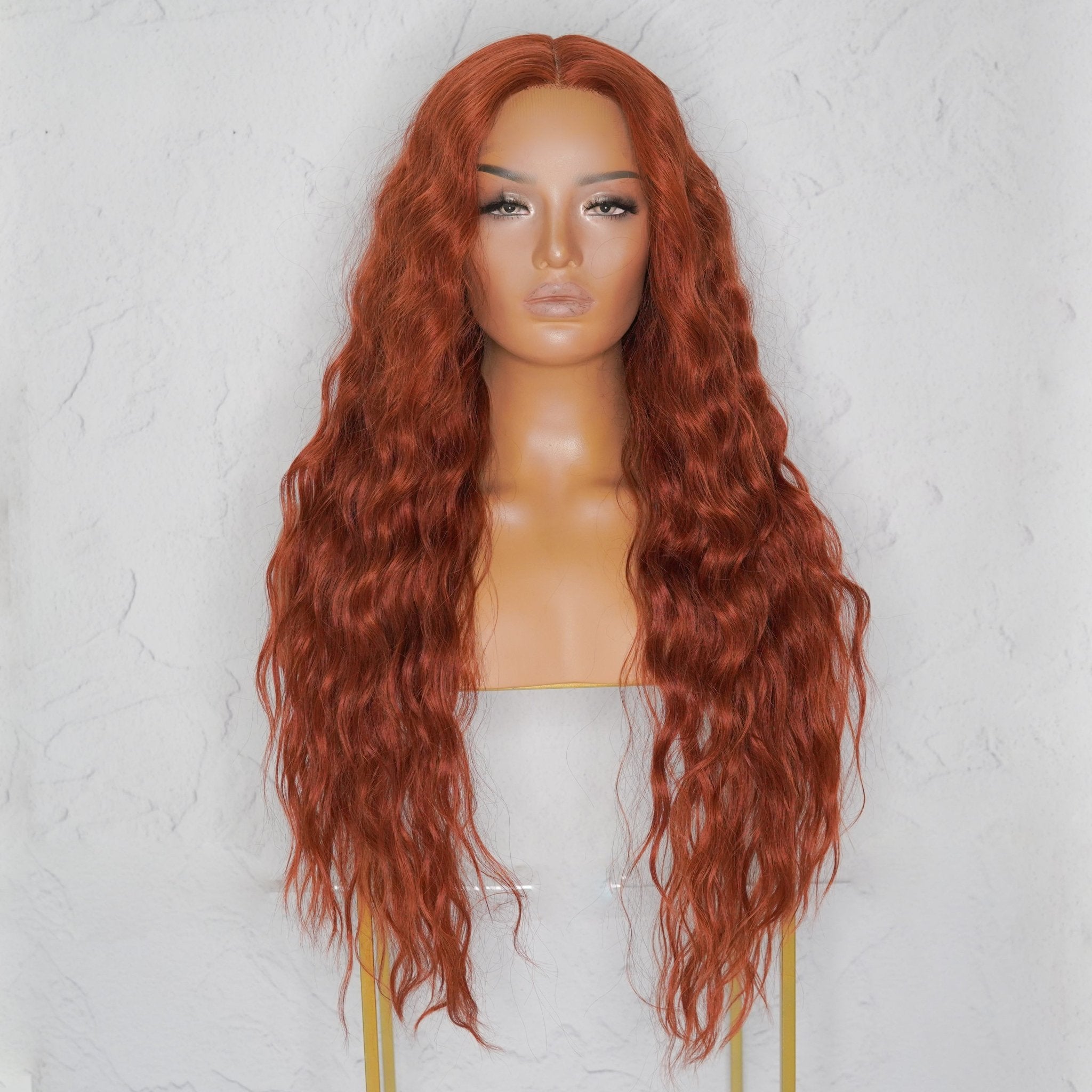 LILY 30" Auburn Lace Front Wig - Milk & Honey
