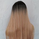 LIRA Dusty Caramel Pink Ombre Fringe Wig - Milk & Honey