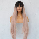 LIRA Dusty Caramel Pink Ombre Fringe Wig - Milk & Honey
