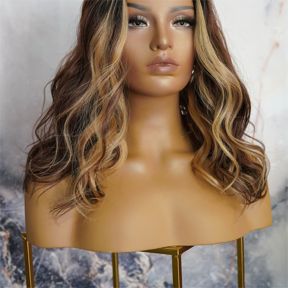 LUCY Mocha 16" Lace Front Wig - Milk & Honey Wigs