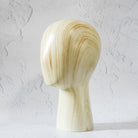 Luxe Wood Finish Wig Stand - Milk & Honey