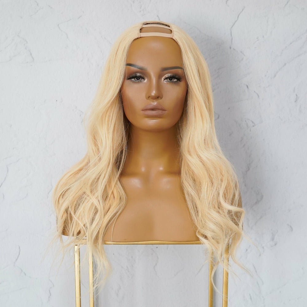 MADISON Blonde Human Hair U Part Wig - Milk & Honey Wigs