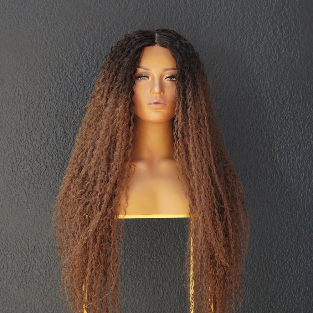 MEGAN Ombre Brown Lace Front Wig - Milk & Honey Wigs