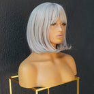 MIAH Silver Fringe Bob Wig - Milk & Honey