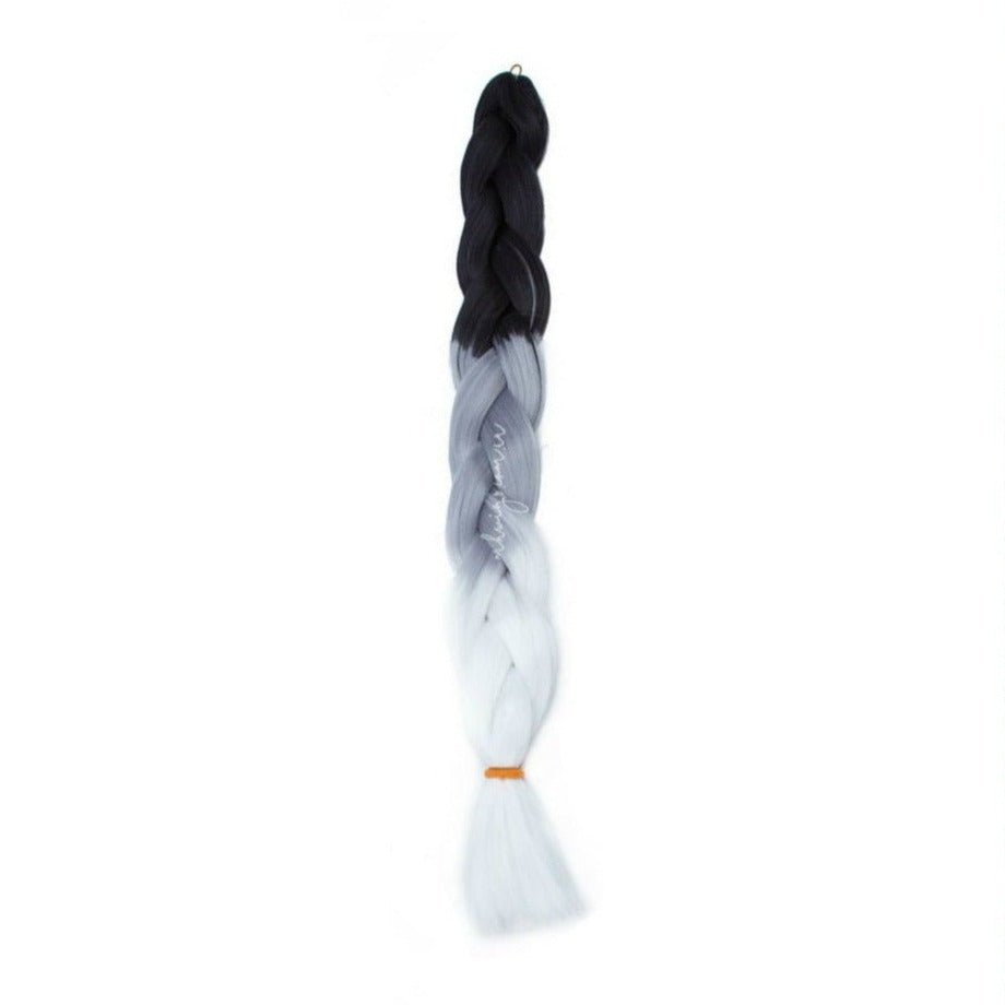 MONOCHROME THREE TONE OMBRÉ 32" - Milk & Honey Wigs