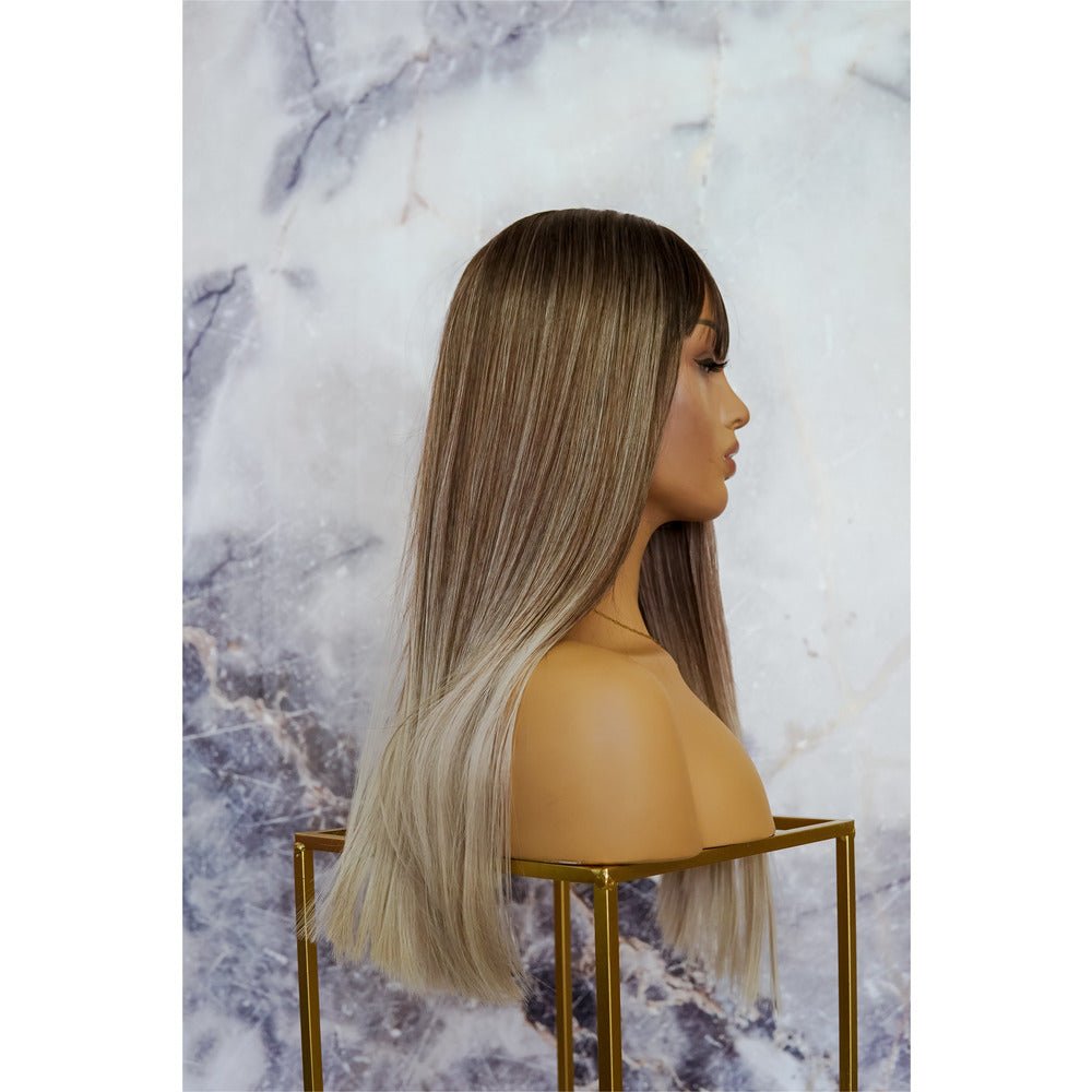 MOROCCO Brown Ombre Fringe Wig - Milk & Honey