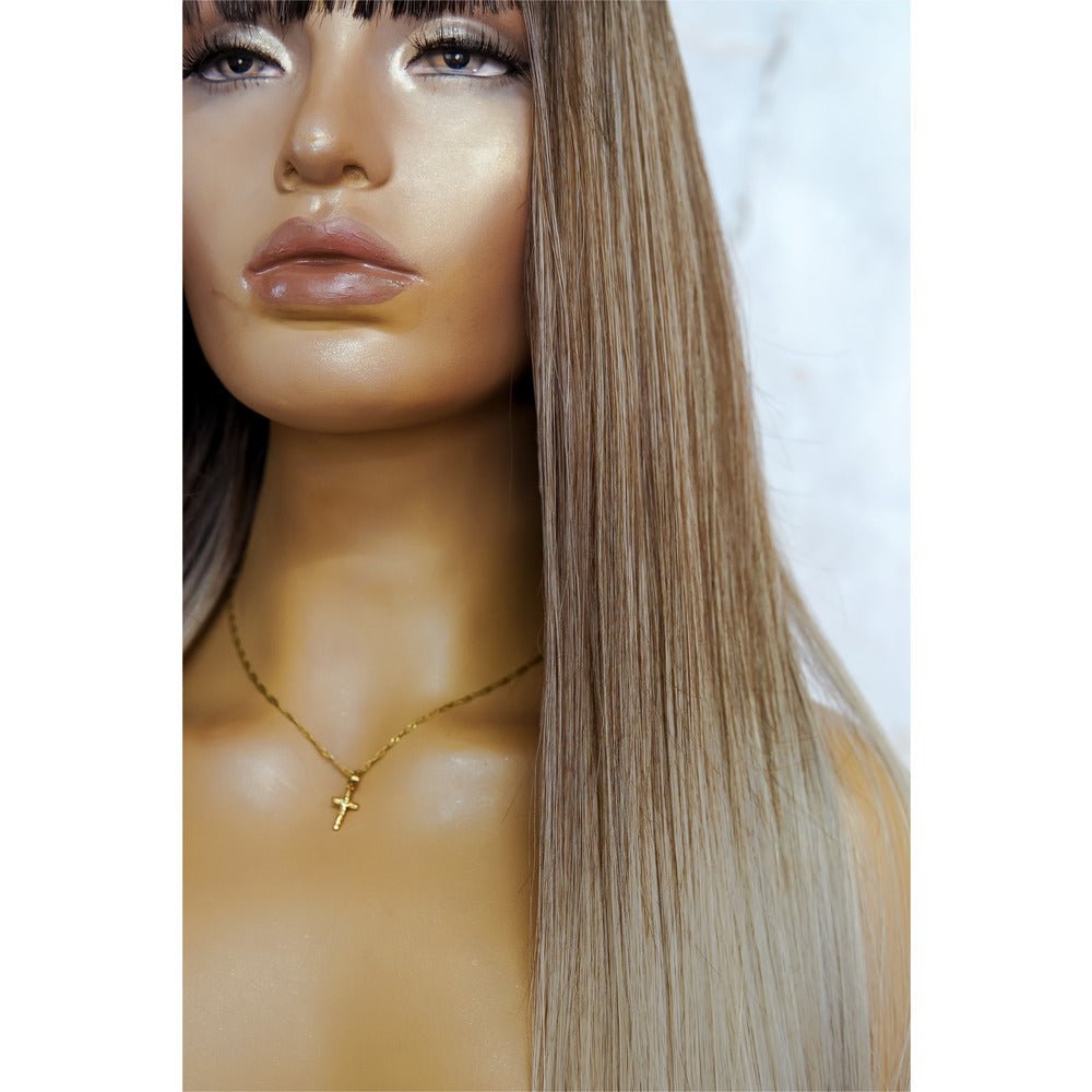 MOROCCO Brown Ombre Fringe Wig - Milk & Honey