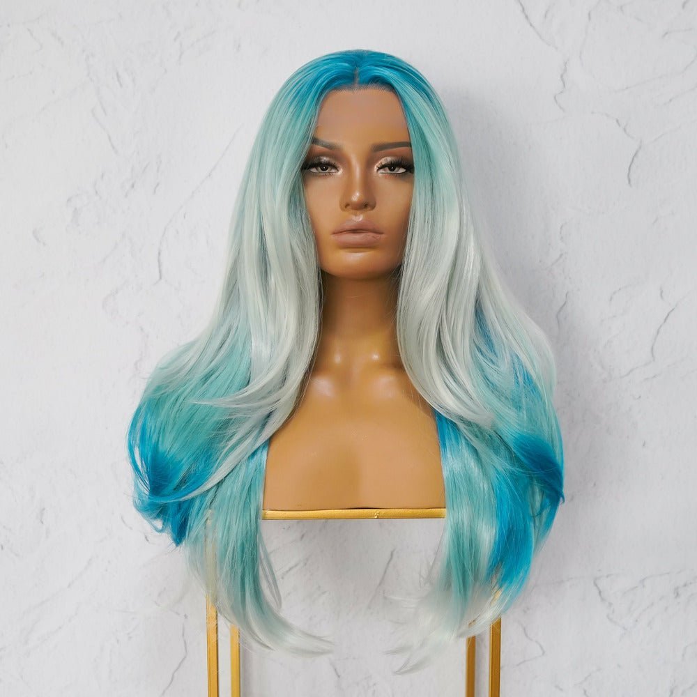 MYKONOS Ombre Blue Lace Front Wig - Milk & Honey Wigs