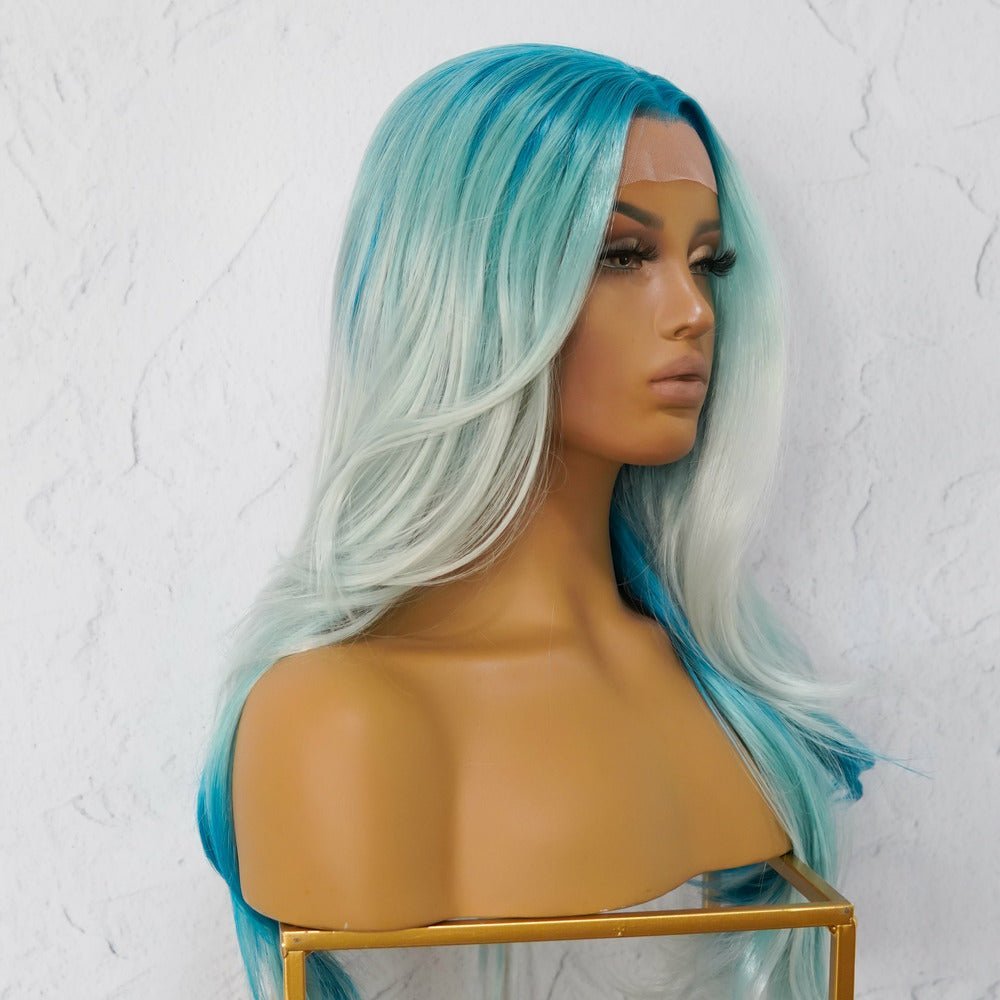 MYKONOS Ombre Blue Lace Front Wig - Milk & Honey Wigs
