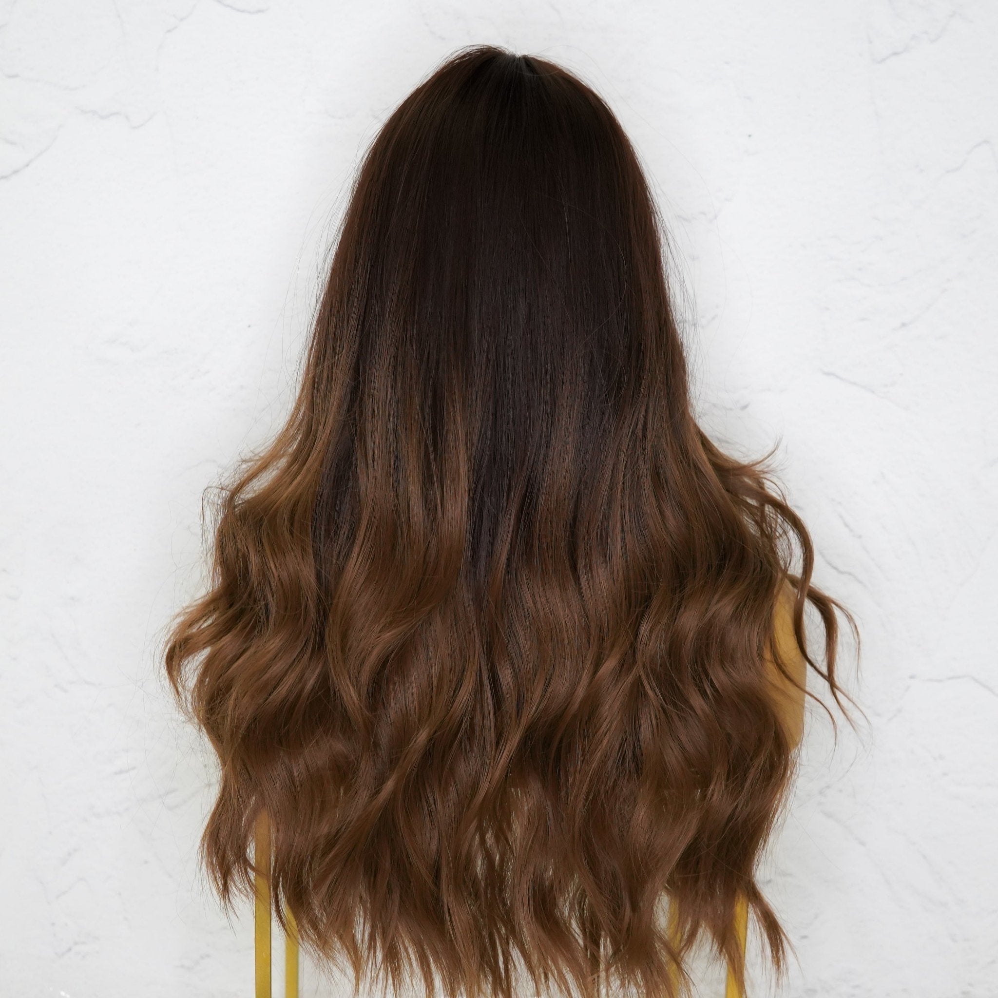 NADIA Dark Chocolate Ombre Lace Front Wig - Milk & Honey Wigs