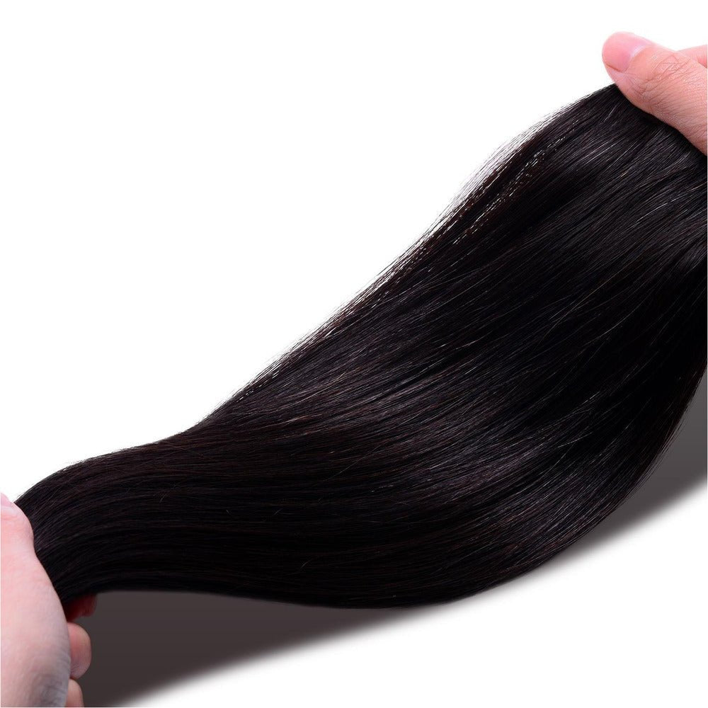 NATURAL BLACK (#1B) Human Hair Clip In - Milk & Honey