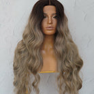 NERA Ombre Ash Blonde 30" Lace Front Wig - Milk & Honey Wigs