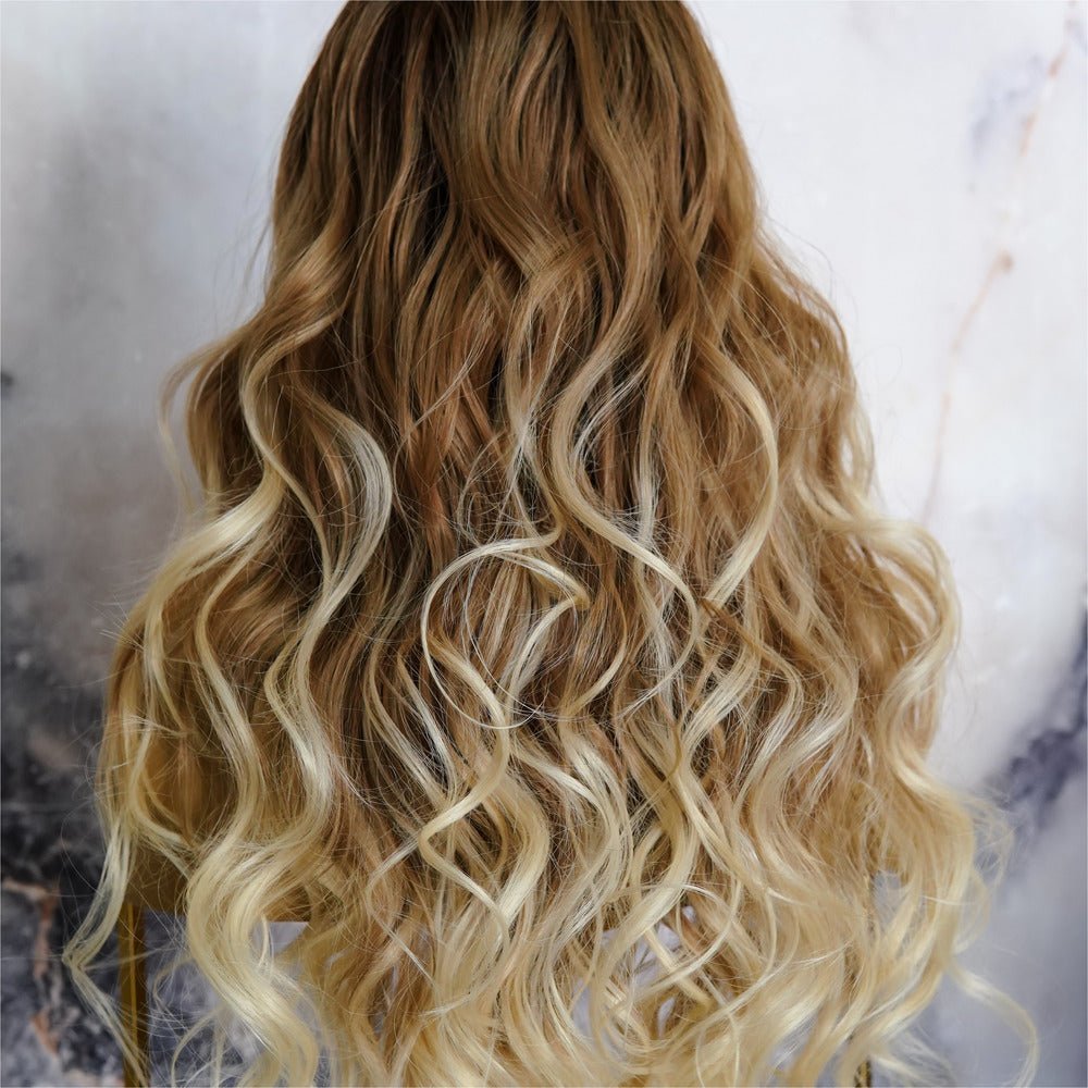 NIKKI OMBRE 30" Lace Front Wig - Milk & Honey