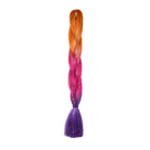ORANGE, PINK, PURPLE GLITTER BRAID HAIR 24" - Milk & Honey Wigs