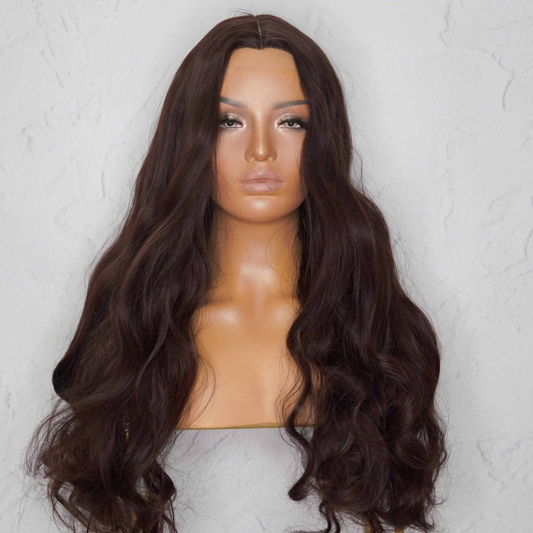 PAULA Dark Brown Lace Front Wig ** SAMPLE - Milk & Honey