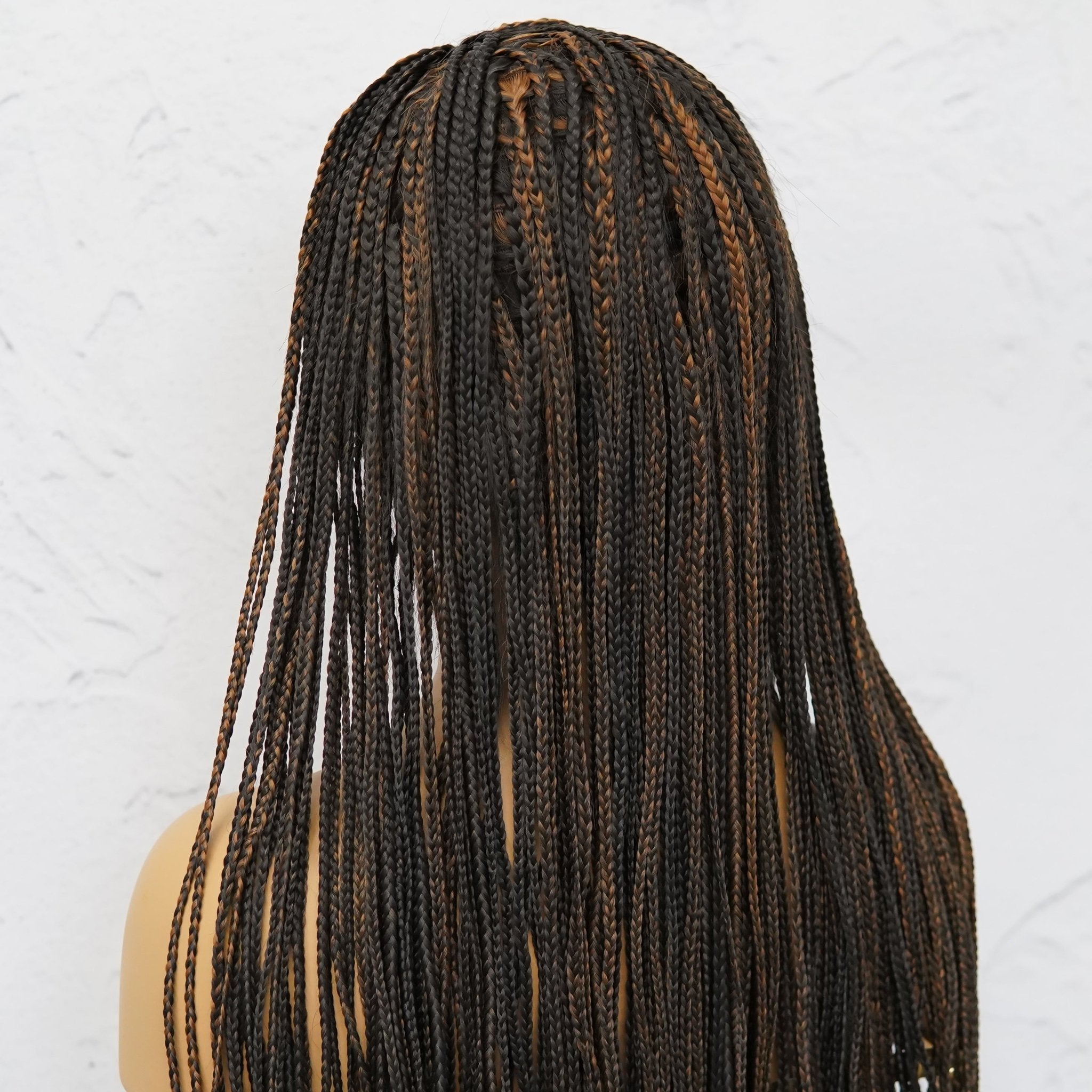 PHOENIX BROWN Braided 26" Lace Front Wig - Milk & Honey