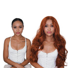 POLLY Auburn 30" Lace Front Wig - Milk & Honey