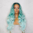 POLLY Ombre Blue 30" Lace Front Wig - Milk & Honey Wigs