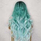 POLLY Ombre Blue 30" Lace Front Wig - Milk & Honey Wigs