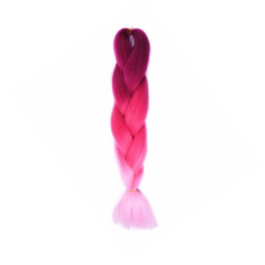 PURPLE | HOT PINK | BABY PINK OMBRÉ 24" - Milk & Honey Wigs