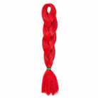 RED GLITTER BRAID HAIR 24" - Milk & Honey Wigs