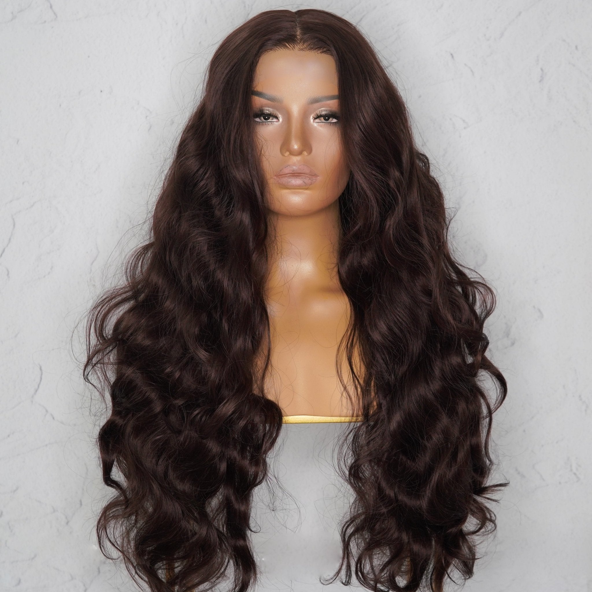 RIMA Dark Brown Lace Front Wig - Milk & Honey Wigs