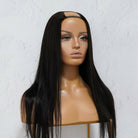SARAH Black Human Hair U Part Wig - Milk & Honey