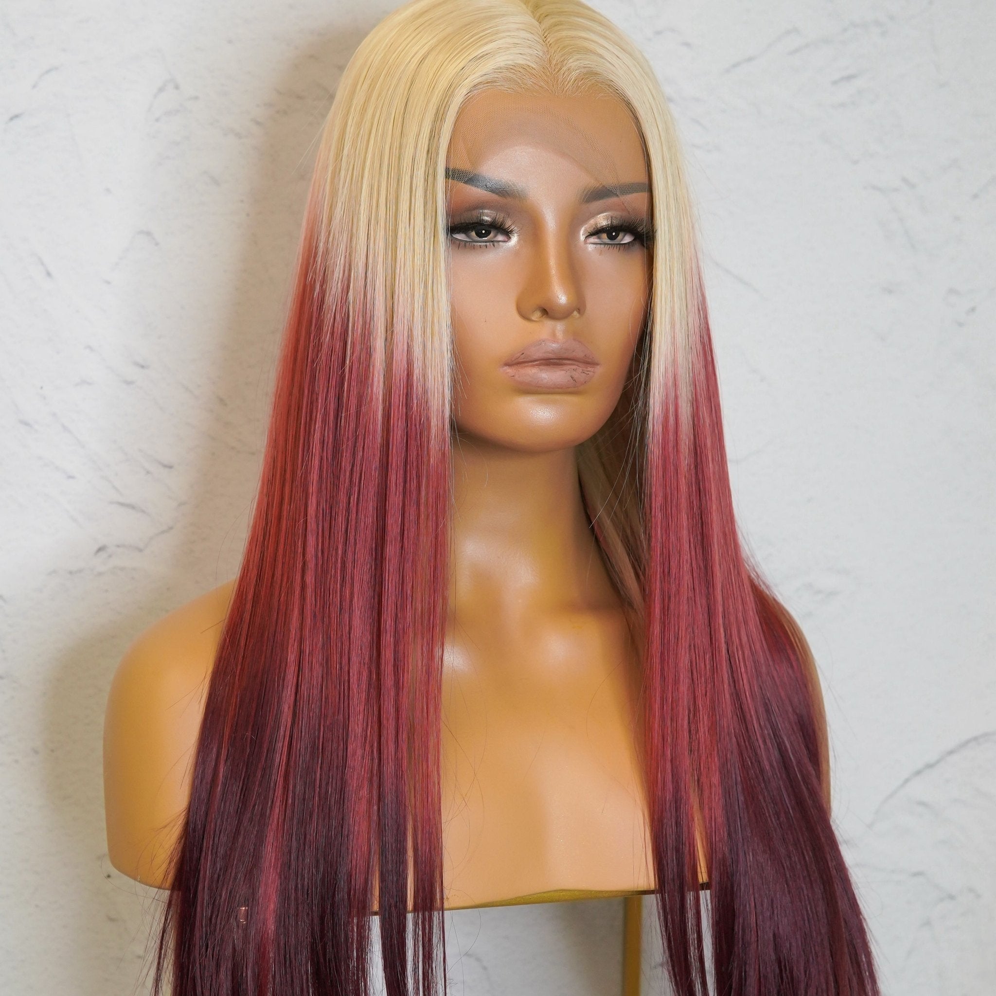 SARAH Wine Lace Front Wig - Milk & Honey Wigs