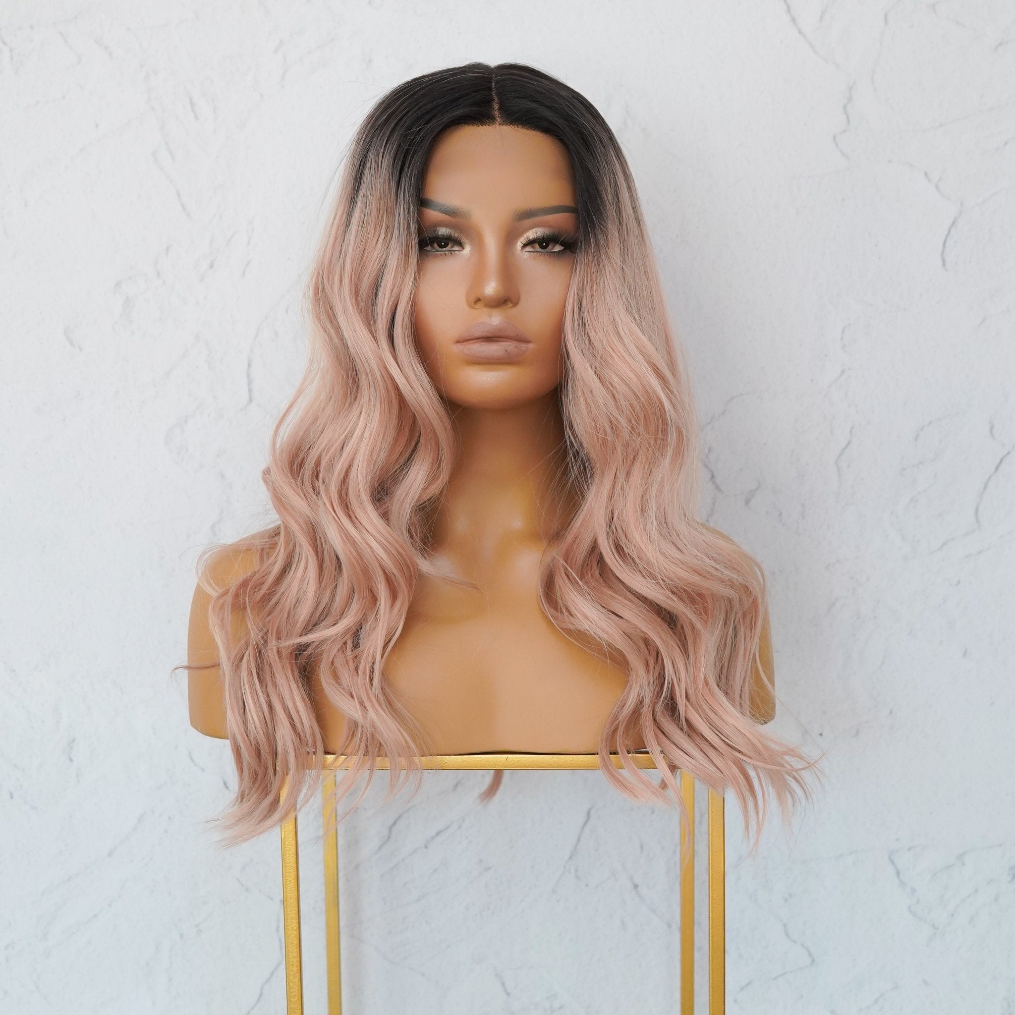 SIERA Ombre Dusty Pink Lace Front Wig - Milk & Honey Wigs