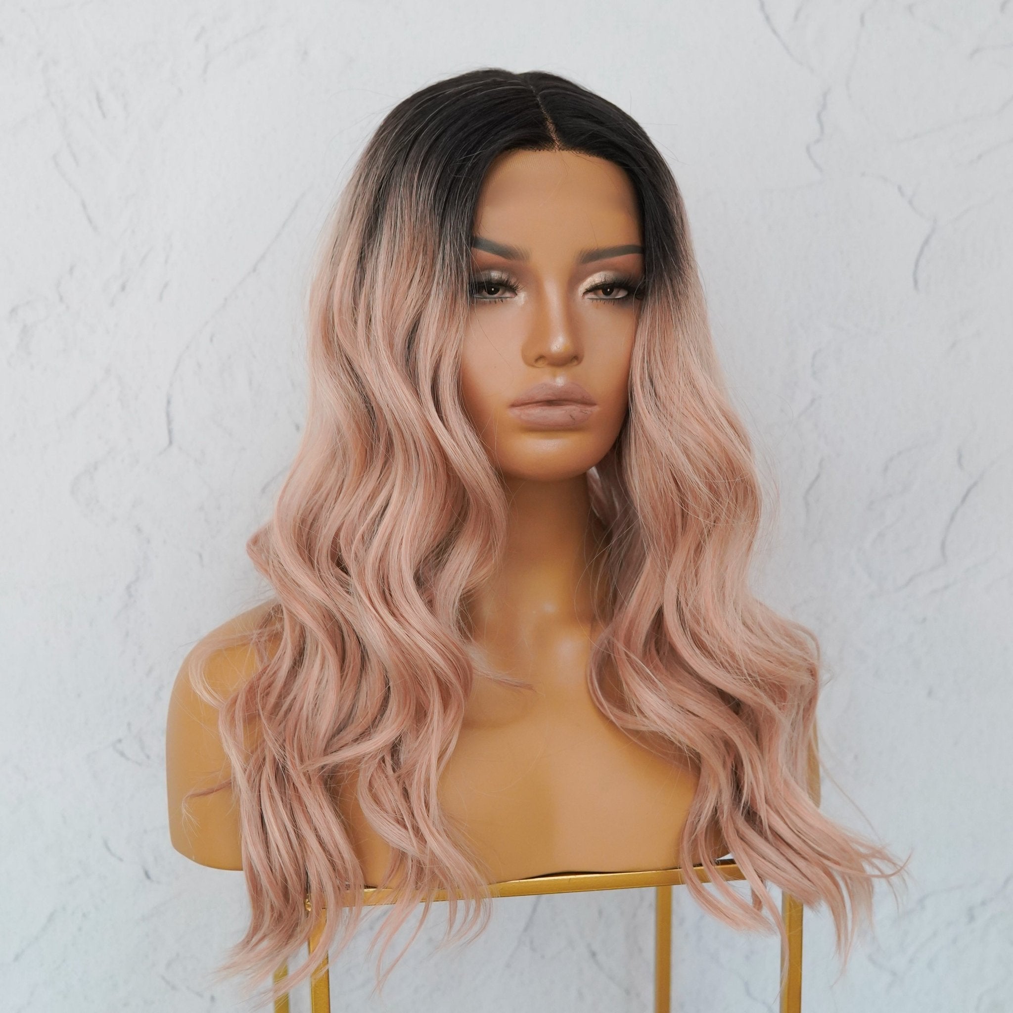SIERA Ombre Dusty Pink Lace Front Wig - Milk & Honey Wigs
